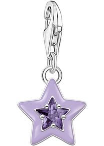Thomas Sabo Damen Charm Stern "mit Steinen und Kaltemaille, 2039-041-13, 2043-496-7, 2044-041-14", bunt, Silber 925 (Sterlingsilber), Charms, mit