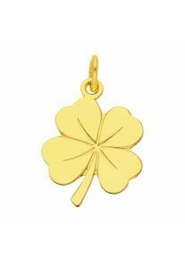 Adelia´s ADELIA ́S Damen Kette mit Anhänger "585 Gold Anhänger Kleeblatt", Gelbgold 585, gold, Gelbgold 585, Halsketten, Schmuckset - Set mit Halskette