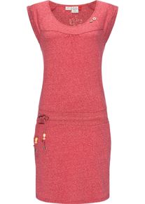 Ragwear Damen Sommerkleid "Penelope", rot, casual, Gr. XXL, 50% Polyester, 38% Baumwolle, 12% Viskose, Kleider, leichtes Baumwoll Kleid mit Print