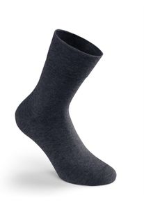 Rogo Damen Socken, Gr. 2, schwarz, 84% Baumwolle, 14% Polyamid, 2% Elasthan, Socken