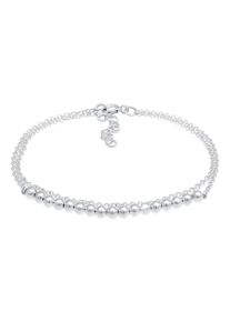 Elli Damen Armband "Basic Layer Kettchen Kugeln Geo Design 925 Silber", 16cm, ohne Stein, Silber 925 (Sterlingsilber), silber, Silber 925