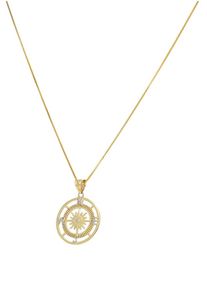 Firetti Damen Kette mit Anhänger "Schmuck Geschenk Gold 375 Halsschmuck Halskette Goldkette Venezianer", Gelbgold 375, L: 45cm, gold, Gelbgold 375,