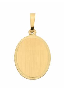 Adelia´s ADELIA ́S Damen Ketten-Anhänger "333 Gold Gravurplatte Anhänger", Gelbgold 333, gold, Gelbgold 333, Schmuckanhänger, 333 Gold Goldschmuck für Damen