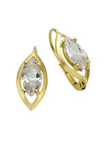 Diamonds by Ellen K. Damen Paar Ohrhänger "Gold 333 mit Zirkonia weiß", ONE-SIZE, Gold, gelb, FASCINATION BY ELLEN K., Gold, Ohrringe