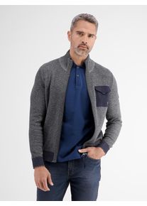 Lerros Herren Strickjacke "Lerros Strickjacke in kerniger Optik", blau, Gr. XL, 100% Baumwolle, Strickjacken