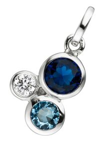 Jobo Damen Ketten-Anhänger "Anhänger mit Zirkonia", Silber 925 (Sterlingsilber), silber, Silber 925 (Sterlingsilber), Schmuckanhänger, 925 Silber