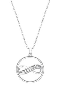 s.Oliver Damen Kette mit Anhänger "Infinity/Unendichkeitsschleife, 2032827", Silber 925 (Sterlingsilber), L: 45cm, bunt, Silber 925 (Sterlingsilber),