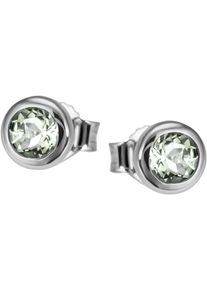 Firetti Damen Paar Ohrstecker "Schmuck Geschenk Silber 925 Ohrschmuck Ohrringe Solitär", Silber 925 (Sterlingsilber), grün, Silber 925