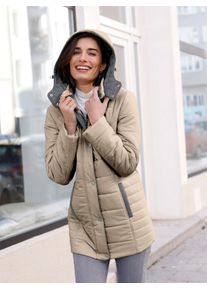 Classic Basics Damen Steppjacke, beige, Gr. 48, unifarben, 100% Polyester, Besatz:100% Polyester, Jacken