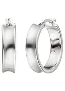 Jobo Damen Paar Creolen, Silber 925 (Sterlingsilber), silber, Silber 925 (Sterlingsilber), Ohrringe, 925 Silber