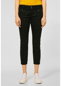 Street One Damen Röhrenhose, grün, casual, Gr. 32, unifarben, Jeans, 97% Baumwolle, 3% Elasthan, Hosen, in Unifarbe