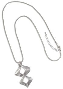 Firetti Damen Lange Kette "Big Invinity", Metall, L: 85cm B: 2,5mm, grau, Metall, B:2,5mm, Halsketten