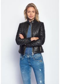 Maze Damen Lederjacke "Sota", schwarz, Gr. XL, Obermaterial: 100% Lammleder / Futter: 100% Polyester, Jacken