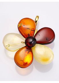 Lady Damen Collier, N-Größe, Glas, braun, Glas, Halsketten