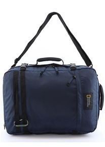 Cityrucksack "Hybrid", National Geographic, blau, Kunstfaser, sportlich, Rucksäcke, mit verstaubaren Trägern
