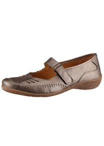 Aco Damen Ballerina, Gr. 37, braun, Glattleder, sportlich, Schuhe