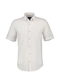 Lerros Herren Kurzarmhemd "Lerros Kurzarmhemd, Baumwoll-Leinen-Mix", weiß, Gr. S, 80% Baumwolle, 20%Linen, Hemden