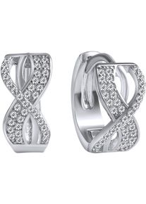 Firetti Damen Paar Creolen "Schmuck Geschenk, Ohrringe Infinity/Unendlichkeit, Silber 925", Silber 925 (Sterlingsilber), silber, Silber 925
