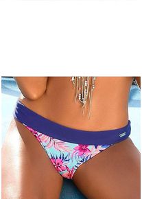 Venice Beach Damen Bikini-Hose "Summer", grün, Gr. 38, floral, Polyamid, Xtra Life LYCRA, Badehosen, mit Umschlagbund