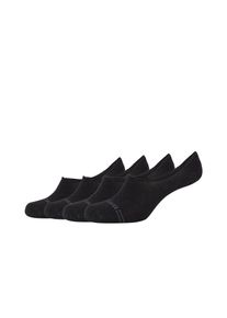 Mustang Damen Füßlinge "Füßlinge 4er Pack", Gr. 39, schwarz, 73% Baumwolle 23% Polyester 2% Polyamid 2% Elasthan, Socken