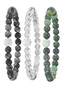 Lady Damen Armband, Glas, bunt, Glas, Armbänder