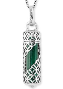 Engelsrufer Damen Kette mit Anhänger "POWERFUL STONE MALACHIT, ERN-HEAL-ML-M", M, Silber 925 (Sterlingsilber), L: 60cm, bunt, Silber 925