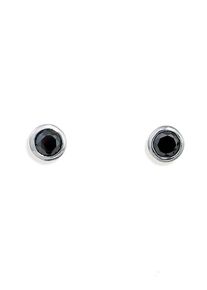 Amor Damen Paar Ohrstecker "9131730", Silber 925 (Sterlingsilber), schwarz, Silber 925 (Sterlingsilber), Ohrringe, mit Zirkonia (synth.)