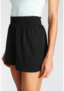 Vivance Dreams Damen Schlafshorts, Gr. 32, schwarz, Single Jersey, Obermaterial: 50% Baumwolle, 50% Viskose, unifarben, feminin, Hosen, mit weitem