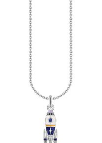 Thomas Sabo Damen Kette mit Anhänger "Raketen-Anhänger, KE2225-347-7-L45V", 45, Silber 925 (Sterlingsilber), bunt, Silber 925 (Sterlingsilber),