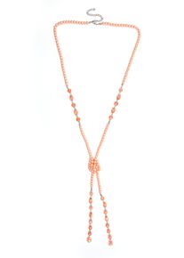 Damen Lange Kette "Heather", orange, Basic, Collezione Alessandro, Glas, Halsketten, mit Glasperlen