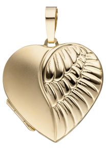 Jobo Damen Medallion-Anhänger "Anhänger Medaillon Herz", Gelbgold 333, gold, Gelbgold 333, Schmuckanhänger, 333 Gold