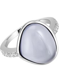 Firetti Damen Fingerring "Schmuck Geschenk Silber 925 Silberring Ring", 58, Silber 925 (Sterlingsilber), 2,1mm, blau, Silber 925 (Sterlingsilber),