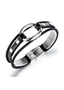 Damen Armband "Stella", schwarz, Collezione Alessandro, Metall, Armbänder