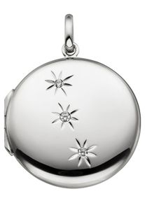 Jobo Damen Medallion-Anhänger "Anhänger Medaillon rund", Silber 925 (Sterlingsilber), silber, Silber 925 (Sterlingsilber), Schmuckanhänger, 925