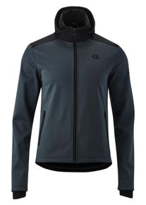 Gonso Herren Radtrikot "Travo", grau, Gr. XXL, 100% Polyester, Trikots, Herren Softshell-Hoodie, Windjacke winddicht und atmungsaktiv