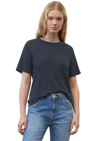 Marc O'Polo Damen T-Shirt, blau, casual, Gr. M, MARC O'POLO DENIM, Jersey, Obermaterial: 100% Baumwolle, Shirts, im cleanen Basic-Look