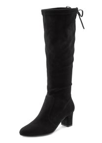 Lascana Damen Schlupfstiefel, Gr. 36, schwarz, Obermaterial: 100% Textilmaterial. Futter: 100% Textilmaterial. Decksohle: 100% Lederimitat.
