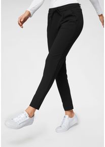 Tom Tailor Damen Jogger Pants, schwarz, modisch, Gr. 42, unifarben, Jersey, Obermaterial: 60% Viskose, 34% Polyamid, 6% Elasthan, Hosen, mit