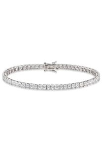 Bruno Banani Damen Armband "Schmuck Geschenk Silber 925 Armschmuck Armkette Tennisarmband Silber", 21, Silber 925 (Sterlingsilber), bunt, Silber 925