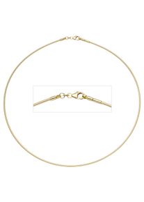 Jobo Damen Halsreif, Gelbgold 333, L: 42cm, gold, Gelbgold 333, Halsketten, 333 Gold 42 cm 1,5 mm