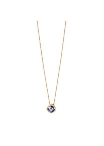 Vivance Damen Kette mit Anhänger "585/- Gelbgold glanz Tansanit", 46cm, Gold, L: 46cm B: 9.5mm, gelb, Gold, B:9.5mm, Halsketten