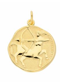 Adelia´s ADELIA ́S Damen Ketten-Anhänger "333 Gold Sternzeichen Anhänger Schütze Ø 18,2 mm", Damen, Schütze, Gelbgold 333, gold, Gelbgold 333, Schmuckanhänger,