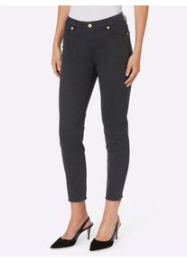 Heine Damen 5-Pocket-Jeans, schwarz, Gr. 36, unifarben, 98% Baumwolle, 2% Elasthan, Jeans