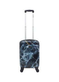 Saxoline Koffer "Marble", schwarz, Polyester, casual, Koffer, mit integriertem Zahlenschloss