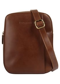 Bugatti Damen Umhängetasche "REMO", braun, Leder, unifarben, leicht glänzend, Taschen, echt Leder