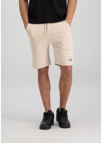 Herren Sweatshorts "Alpha Industries Men - Shorts Basic Short SL", weiß, Gr. XS, Alpha Industries, Obermaterial: 80% Baumwolle, 20% Polyester, Hosen