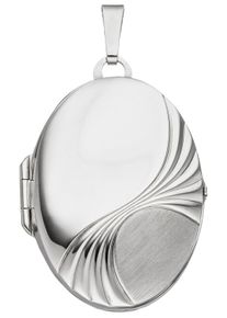 Jobo Damen Medallion-Anhänger "Anhänger Medaillon oval", Silber 925 (Sterlingsilber), silber, Silber 925 (Sterlingsilber), Schmuckanhänger, 925 Silber