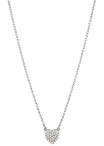UNIKE JEWELLERY Damen Kette mit Anhänger "MEANINGFUL HEART HERZ, UK.CL.1206.0028", Silber 925 (Sterlingsilber), L: 47cm, silber, Silber 925