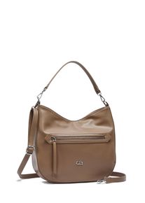 Damen Schultertasche "Softy", Collezione Alessandro, grau, Lederimitat, Taschen, aus tierfreiem, soften Luxusmaterial