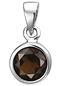 Jobo Damen Ketten-Anhänger "Anhänger mit Rauchquarz", Silber 925 (Sterlingsilber), silber, Silber 925 (Sterlingsilber), Schmuckanhänger, 925 Silber